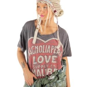 Magnolia Pearl  Malibu 1865 Boyfriend T Tee Shirt NWT  One Size